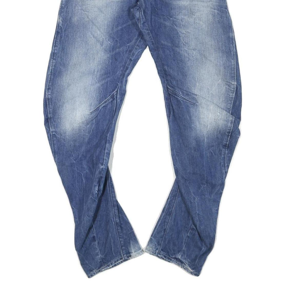 G-STAR Mens Jeans Blue Regular Straight Denim Medium W30 L28 Zip Cotton Blend