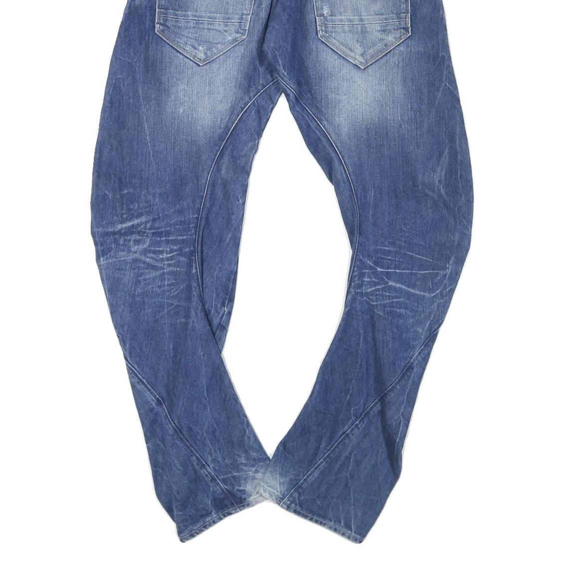 G-STAR Mens Jeans Blue Regular Straight Denim Medium W30 L28 Zip Cotton Blend