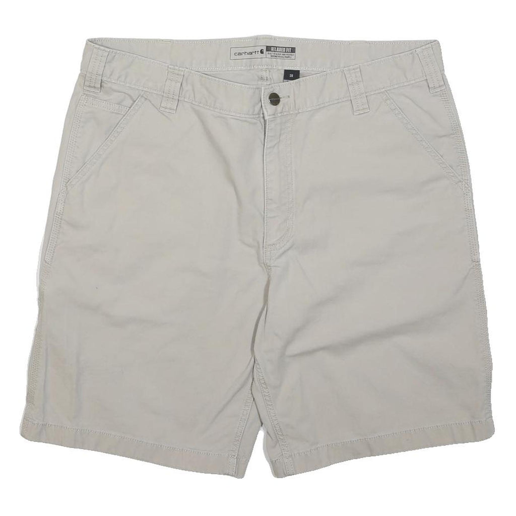 CARHARTT Mens Shorts Beige Relaxed Fit Plain M W36 Workwear Utility