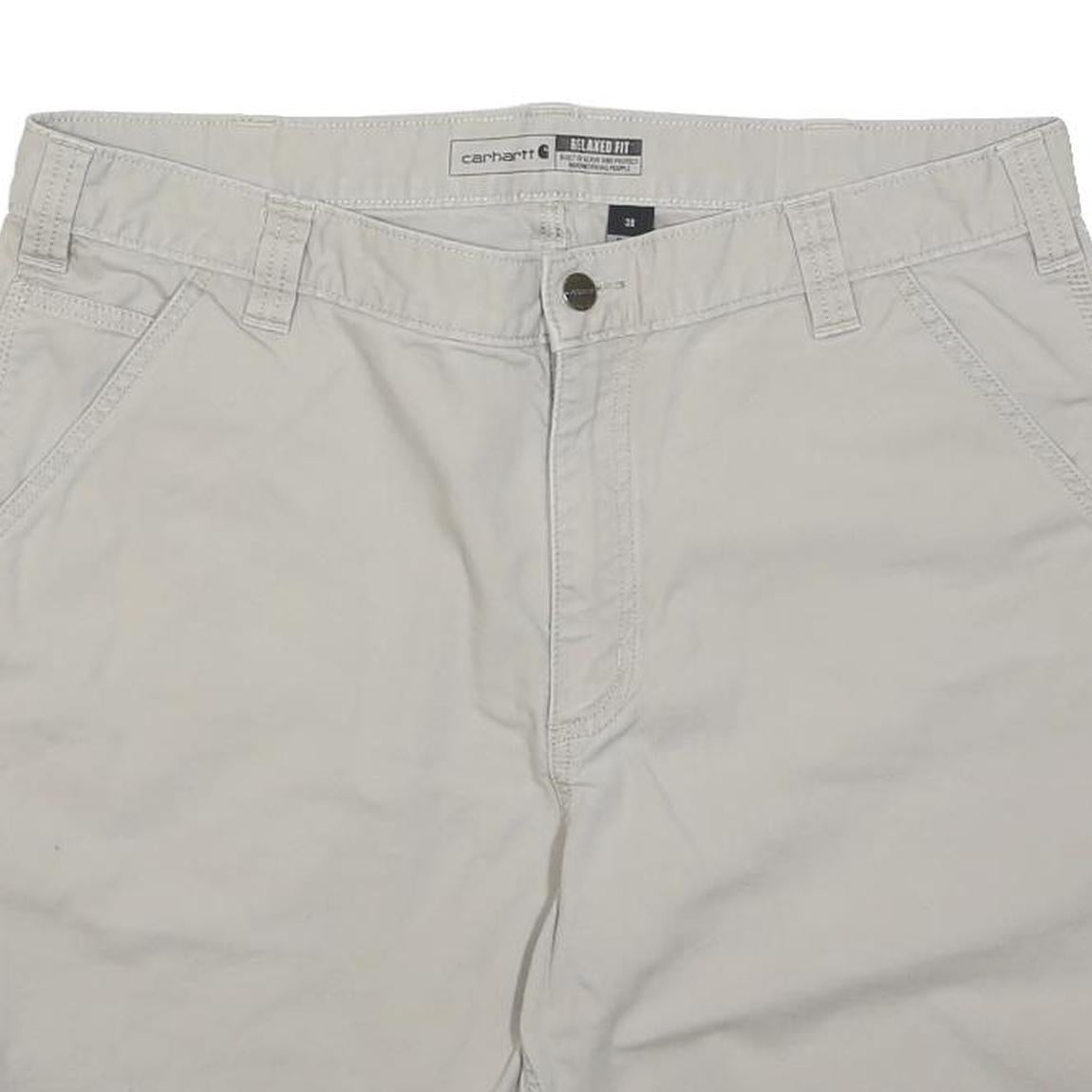 CARHARTT Mens Shorts Beige Relaxed Fit Plain M W36 Workwear Utility