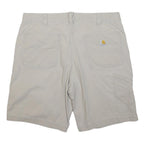 CARHARTT Mens Shorts Beige Relaxed Fit Plain M W36 Workwear Utility