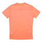 ADIDAS Mens Orange & White Sports T-Shirt XS Short Sleeve V-Neck Polyester
