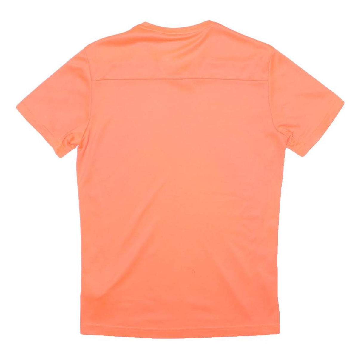 ADIDAS Mens Orange & White Sports T-Shirt XS Short Sleeve V-Neck Polyester