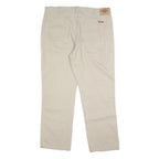 DICKIES Mens Jeans Beige Regular Straight Denim W40 L30 Classic Fit Zip Closure