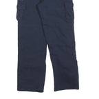EDEN ONE Womens Regular Fit Navy Cotton Blend Cargo Trousers W30 L28 Utility Zip