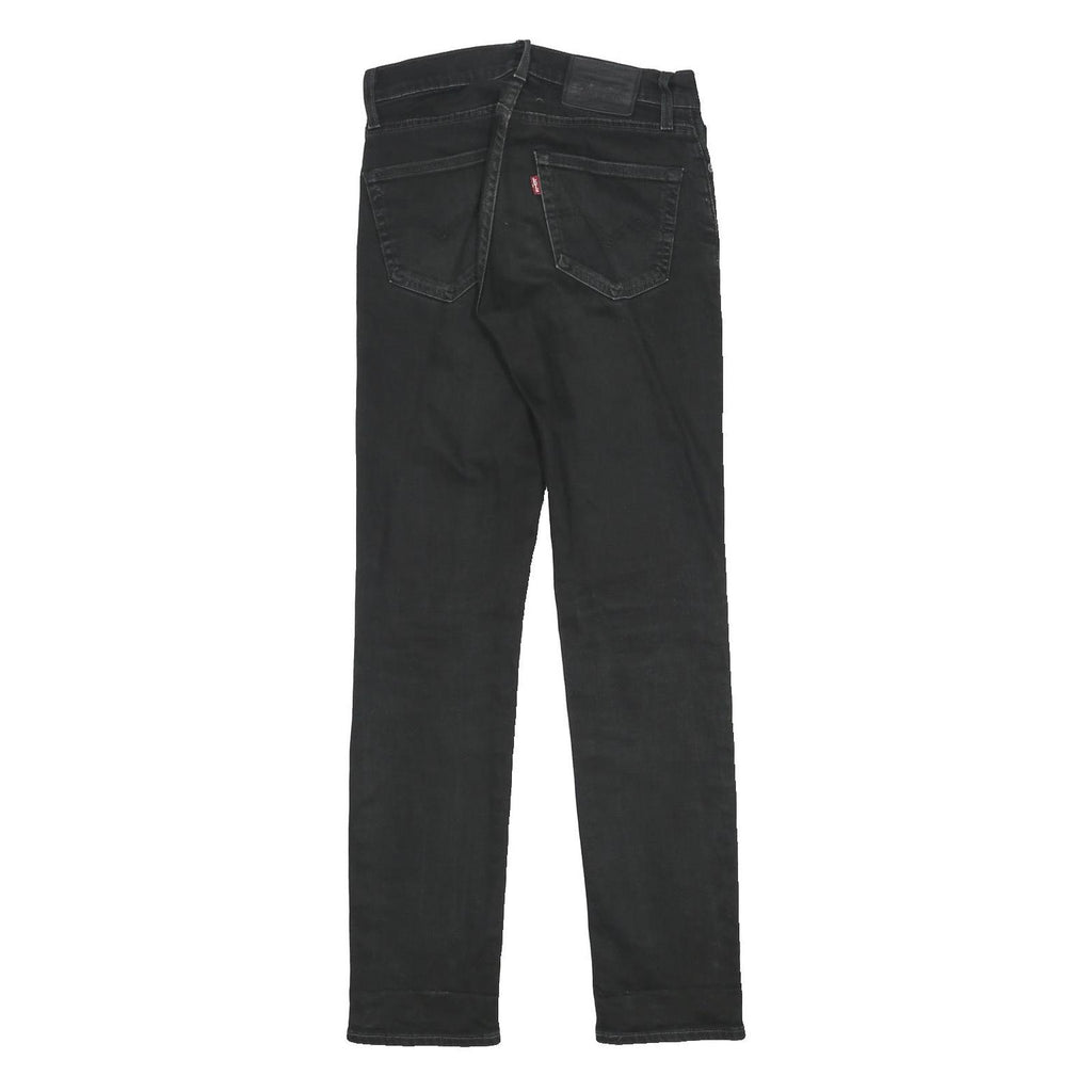 LEVI'S 511 Big E Mens Slim Black Denim W28 L32 Classic Zip Jeans Stylish Fit