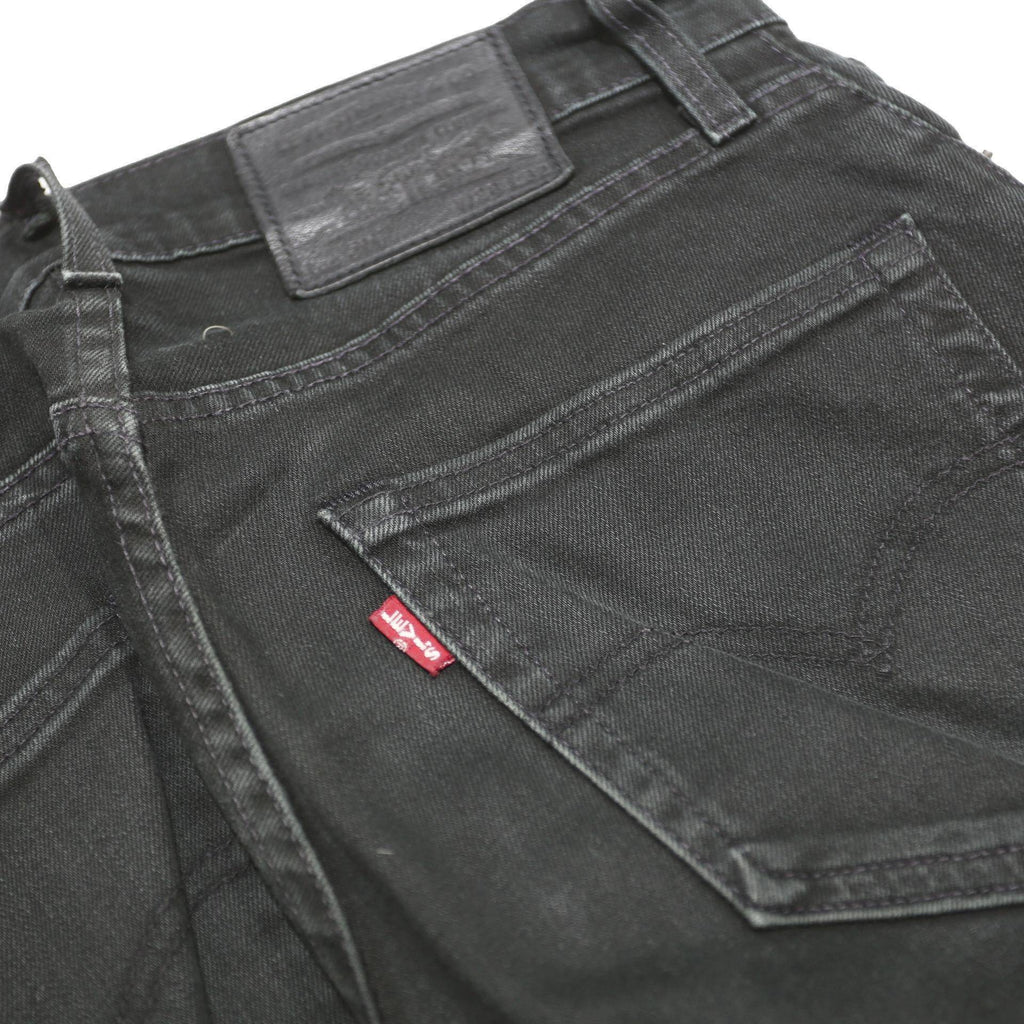 LEVI'S 511 Big E Mens Slim Black Denim W28 L32 Classic Zip Jeans Stylish Fit