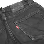 LEVI'S 511 Big E Mens Slim Black Denim W28 L32 Classic Zip Jeans Stylish Fit