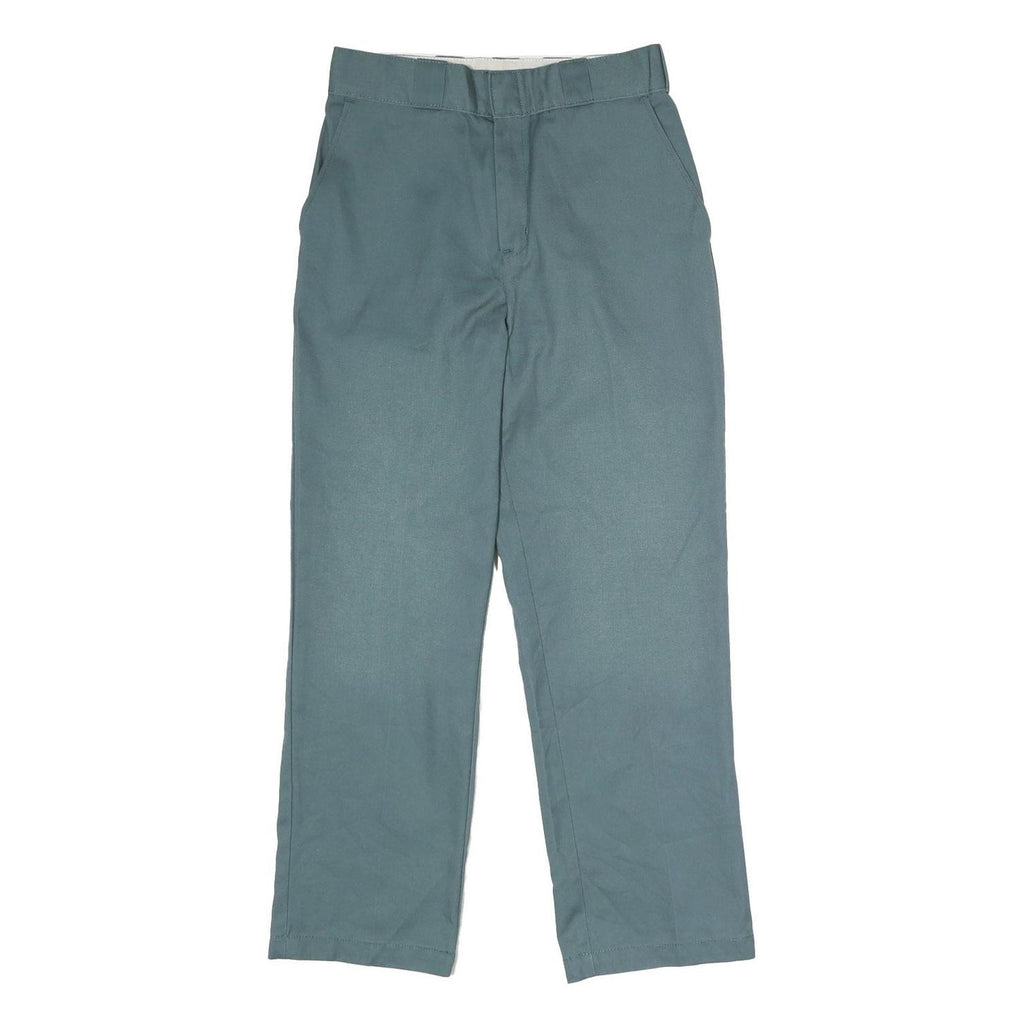 DICKIES Mens Polyester Blend Workwear Classic Straight Trousers W28 L28 Dusty