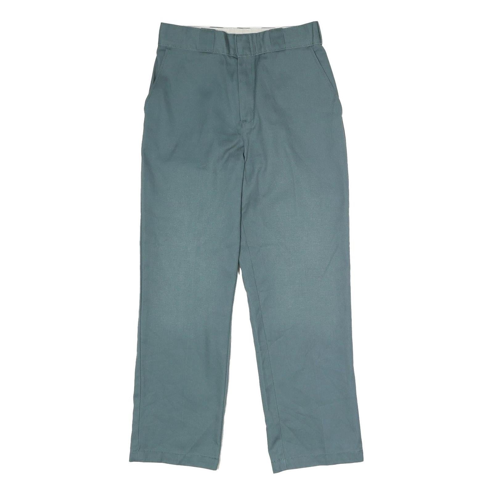 DICKIES Mens Polyester Blend Workwear Classic Straight Trousers W28 L28 Dusty