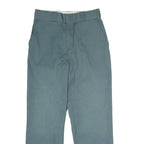 DICKIES Mens Polyester Blend Workwear Classic Straight Trousers W28 L28 Dusty