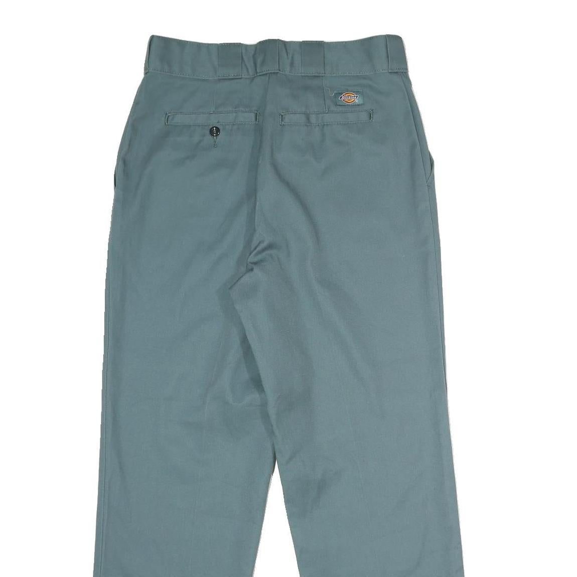 DICKIES Mens Polyester Blend Workwear Classic Straight Trousers W28 L28 Dusty