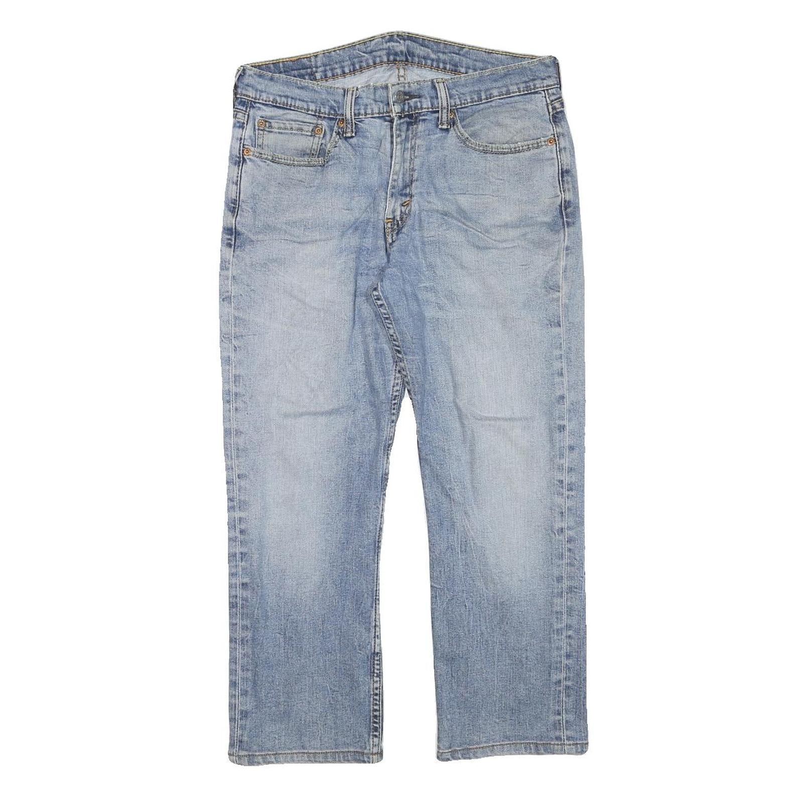 LEVI'S Mens Regular Fit Blue Denim Jeans W31 L24 Cotton Blend Zip Pockets