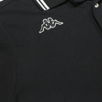 KAPPA Mens Black & White Polo Shirt M Cotton Classic Fit Logo Casual