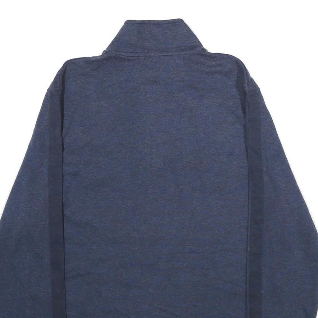 CALVIN KLEIN Mens Blue Half Zip M Cotton Blend Casual Sweatshirt