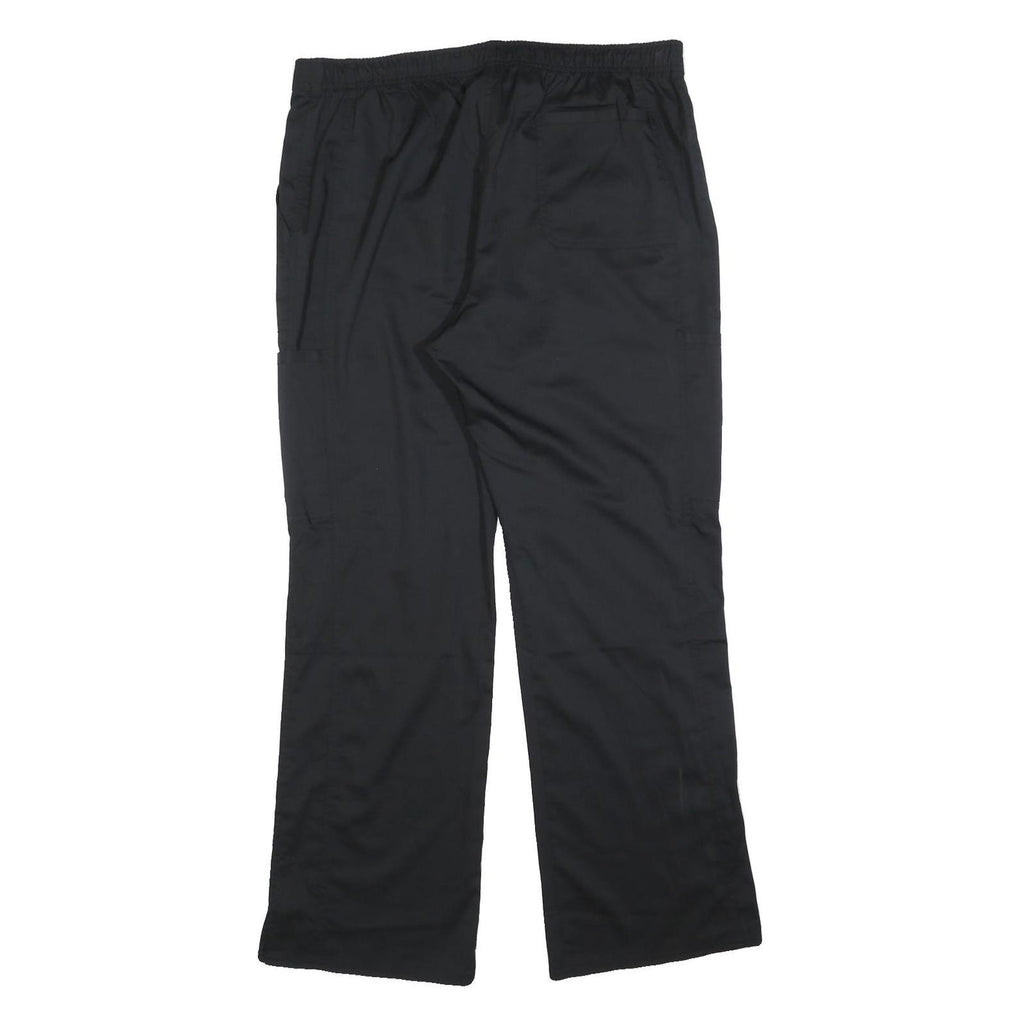 CHEROKEE Womens Relaxed Black Drawstring Trousers W36 L32 Casual Comfort Fit