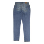 LEVI'S Womens Slim Blue Denim Cotton Jeans W28 L29 Classic Zip Pocket