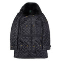 LAUREN RALPH LAUREN Womens Quilted Jacket Black Nylon Diamond XS