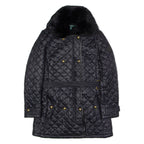 LAUREN RALPH LAUREN Womens Quilted Jacket Black Nylon Diamond XS