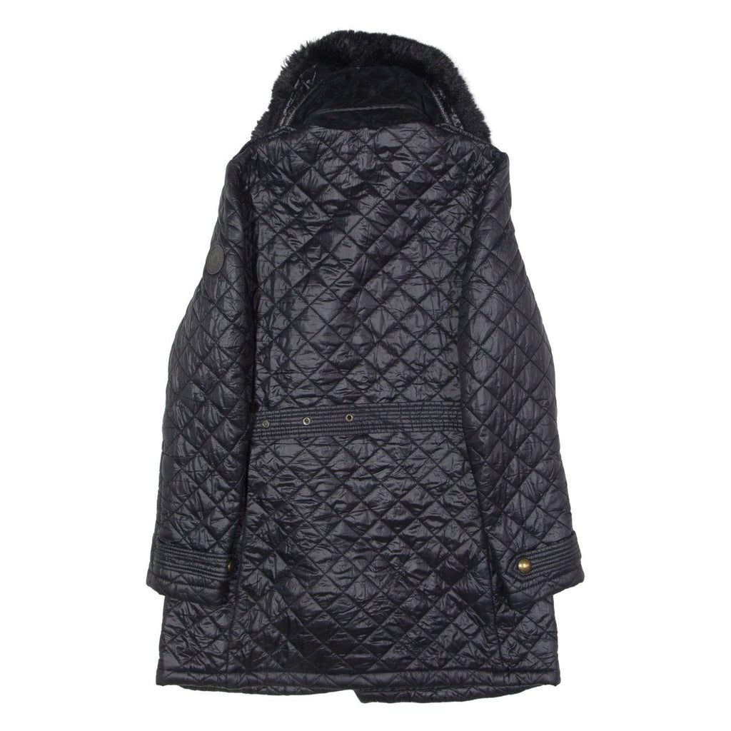 LAUREN RALPH LAUREN Womens Quilted Jacket Black Nylon Diamond XS