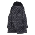 LAUREN RALPH LAUREN Womens Quilted Jacket Black Nylon Diamond XS