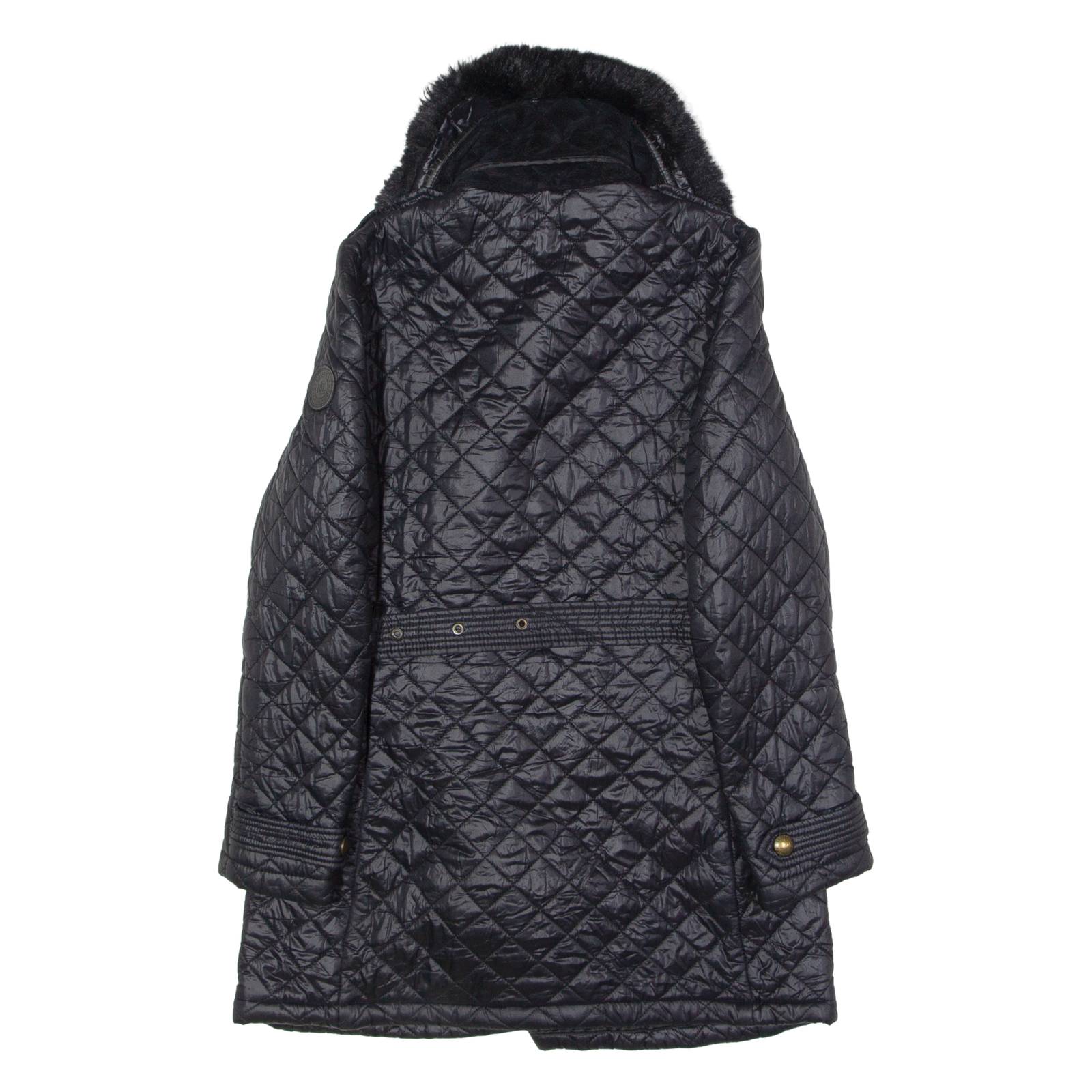 LAUREN RALPH LAUREN Womens Quilted Jacket Black Nylon Diamond XS