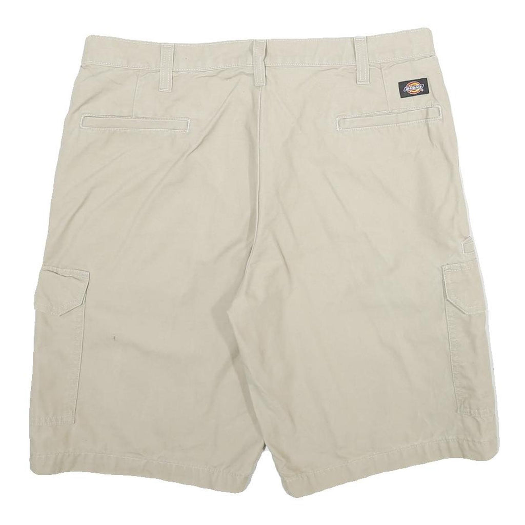 DICKIES Mens Shorts Beige Cargo L W34 Workwear Durable Cotton Pocket