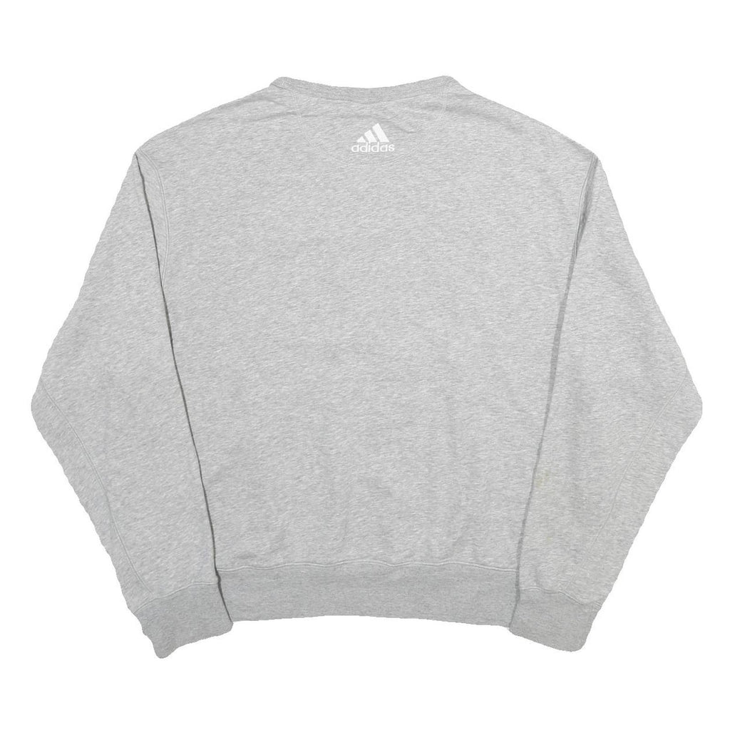 ADIDAS Mens Grey Washington Huskies Crew Neck XL Cotton Blend Sweatshirt