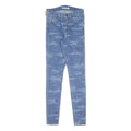 LEVI'S Womens Slim Blue Skinny Denim Light W26 L30 Camouflage Print Jeans