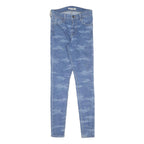 LEVI'S Womens Slim Blue Skinny Denim Light W26 L30 Camouflage Print Jeans