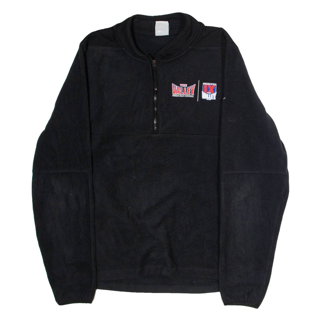 NIKE The Valley Mens Fleece Black 1/4 Zip S