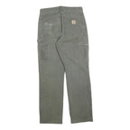 CARHARTT Mens Relaxed Fit Workwear Cotton Blend Jeans W30 L32 Durable Zip