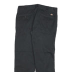DICKIES Mens Cotton Blend Black Slim Straight Trousers W27 L28 Workwear