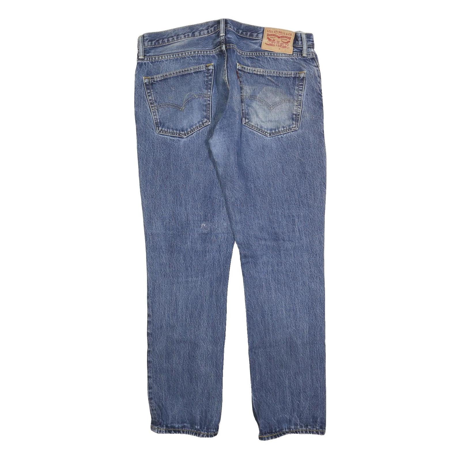 LEVI'S 511 Slim Mens Jeans Blue Slim Straight Denim Medium W36 L32 Classic Fit