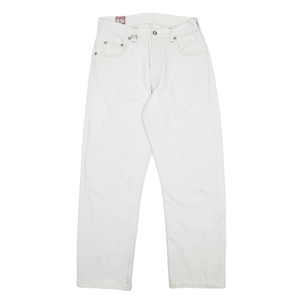NAF NAF Womens Relaxed White Cotton Jeans Button Closure W26 L26 Casual Vintage
