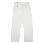 NAF NAF Womens Relaxed White Cotton Jeans Button Closure W26 L26 Casual Vintage