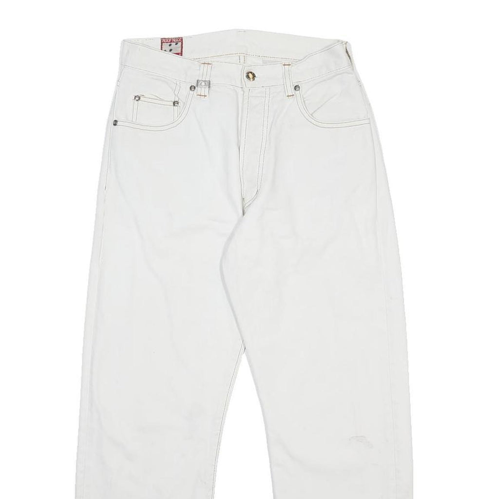 NAF NAF Womens Relaxed White Cotton Jeans Button Closure W26 L26 Casual Vintage