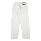NAF NAF Womens Relaxed White Cotton Jeans Button Closure W26 L26 Casual Vintage