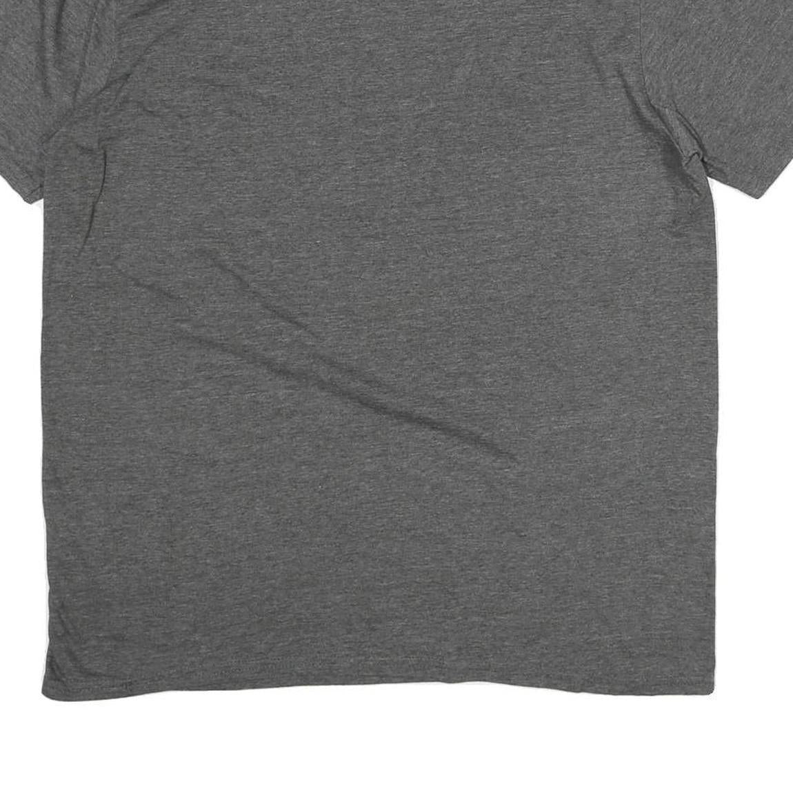 MAJESTIC Mens Grey White Sox Graphic T-Shirt L Short Sleeve Crew Neck Cotton