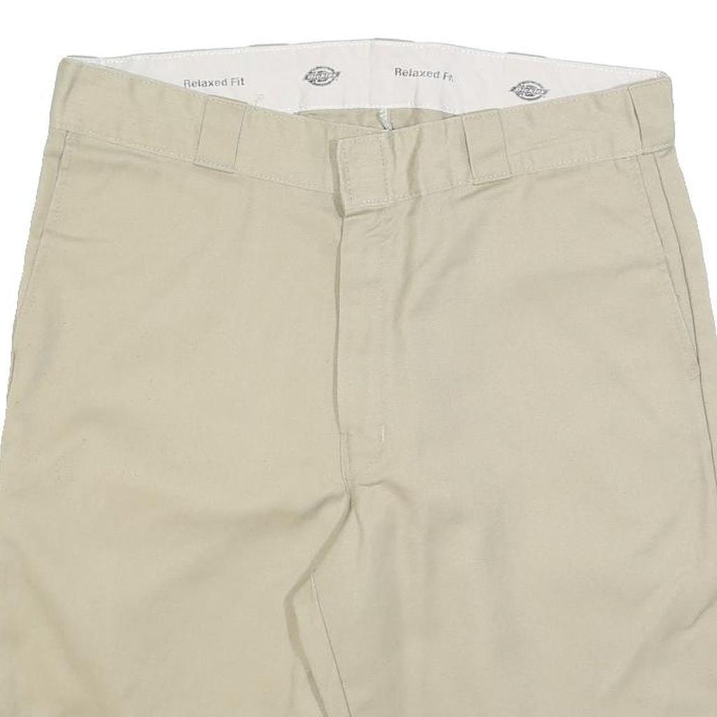 DICKIES Mens Shorts Beige Casual Relaxed L W36 Cotton Blend Workwear
