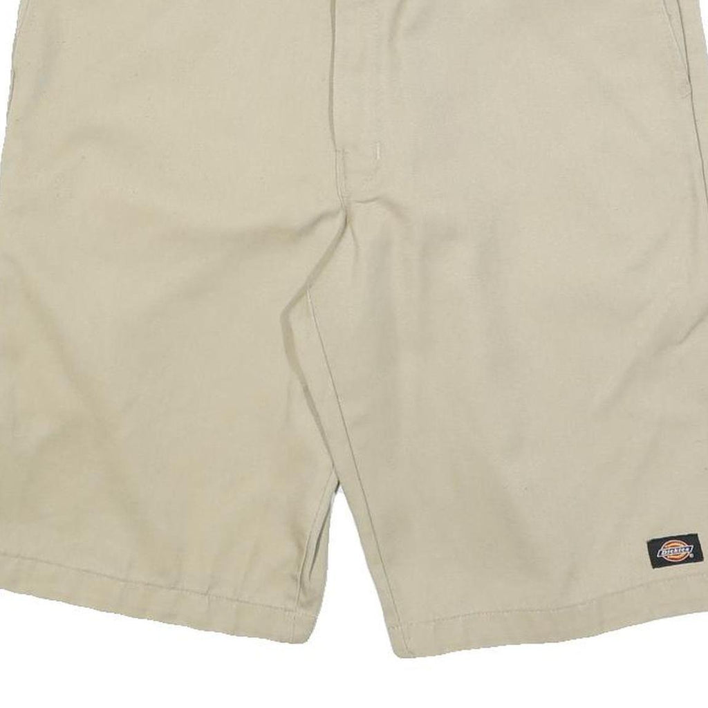 DICKIES Mens Shorts Beige Casual Relaxed L W36 Cotton Blend Workwear