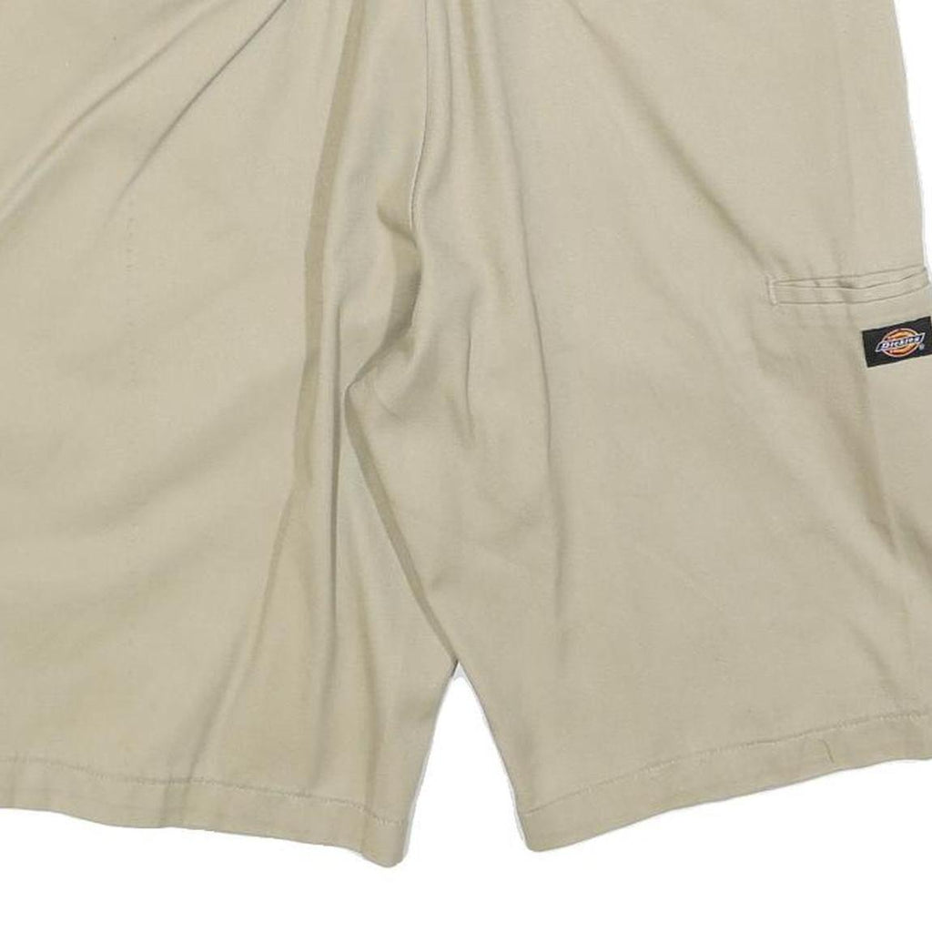 DICKIES Mens Shorts Beige Casual Relaxed L W36 Cotton Blend Workwear