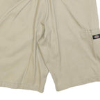 DICKIES Mens Shorts Beige Casual Relaxed L W36 Cotton Blend Workwear