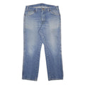 DICKIES Mens Regular Fit Blue Denim Cotton Jeans W36 L30 Classic Style Zip