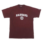 CHAMPION Mens Maroon Harvard Graphic T-Shirt M Short Sleeve Crew Neck Cotton