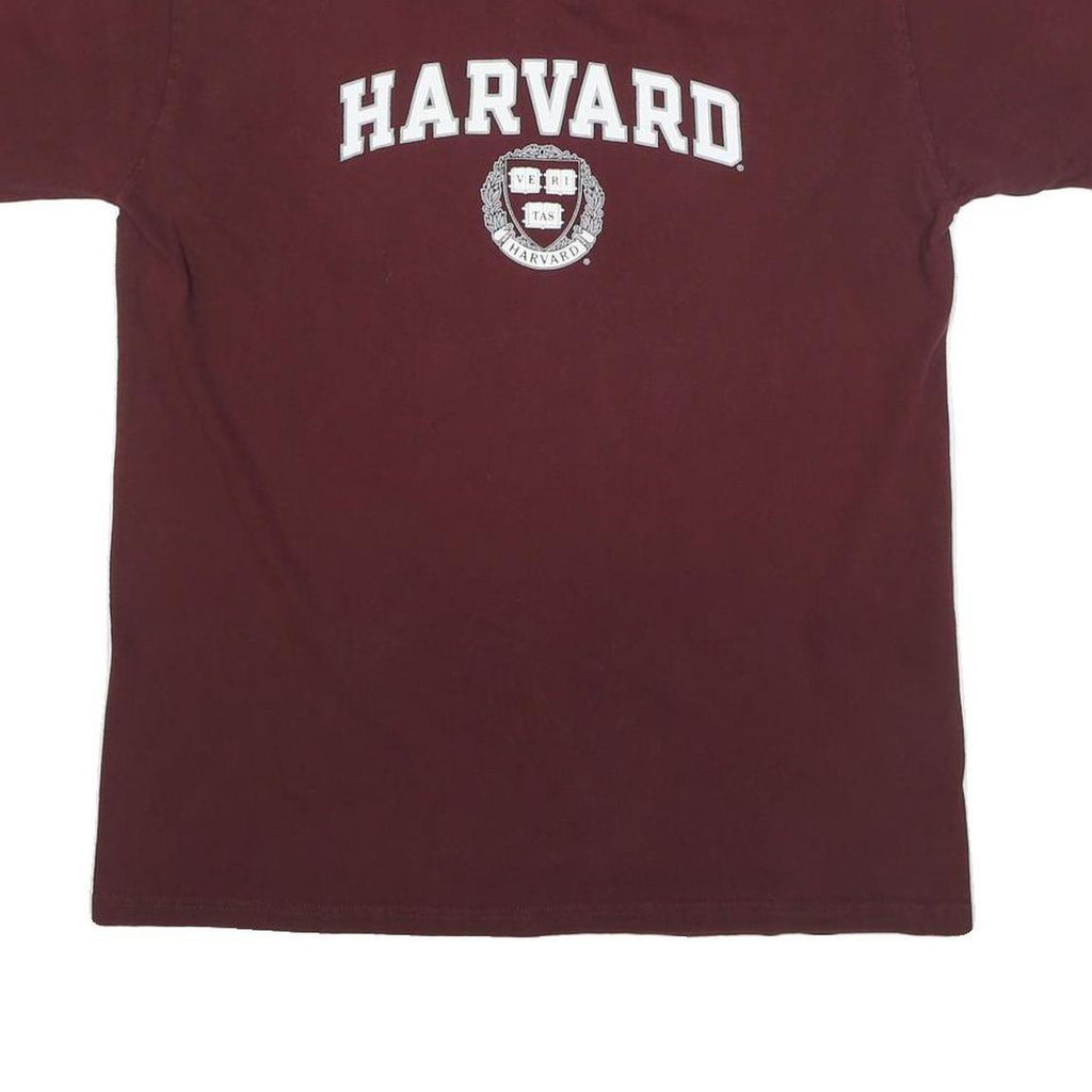 CHAMPION Mens Maroon Harvard Graphic T-Shirt M Short Sleeve Crew Neck Cotton