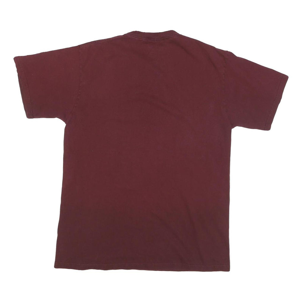 CHAMPION Mens Maroon Harvard Graphic T-Shirt M Short Sleeve Crew Neck Cotton