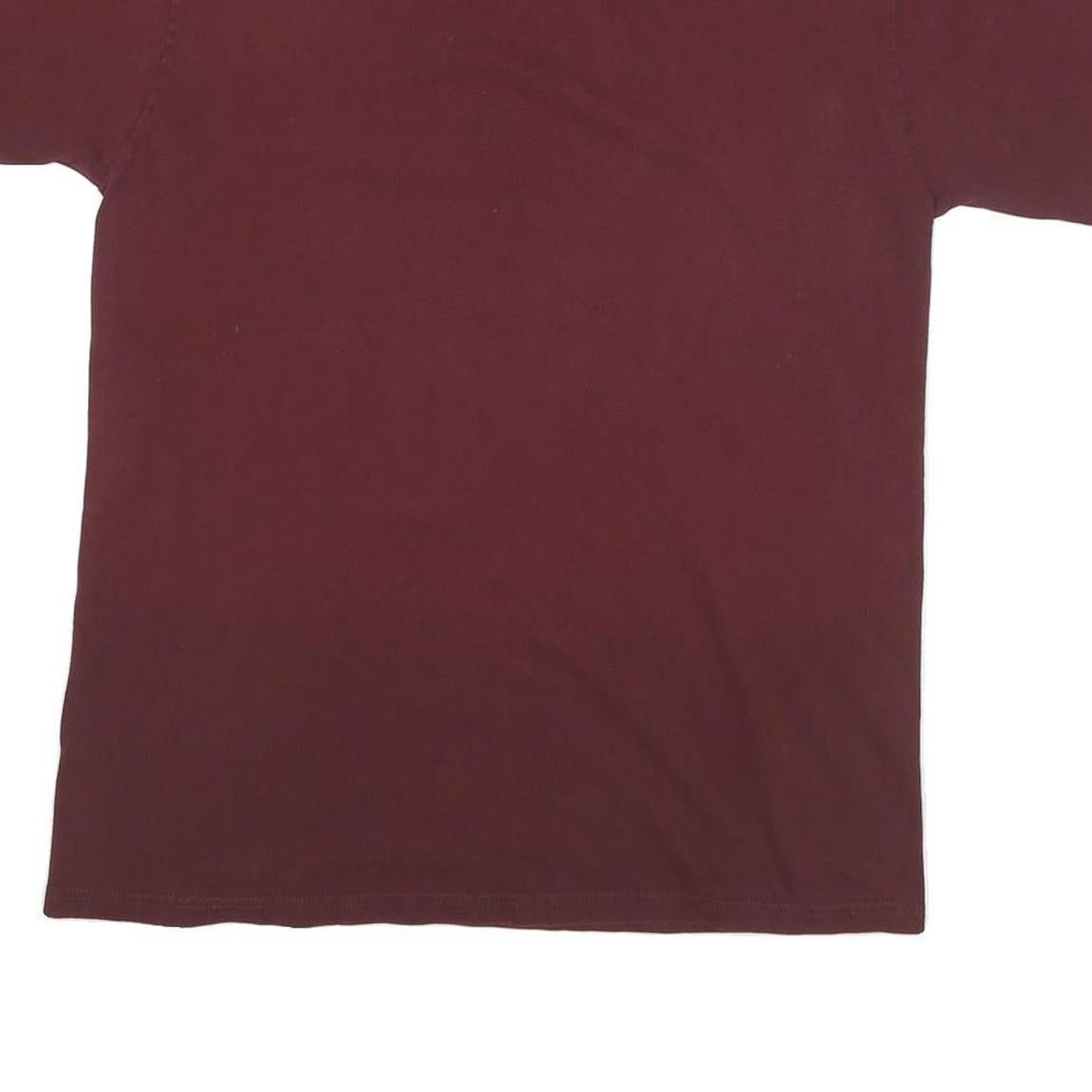 CHAMPION Mens Maroon Harvard Graphic T-Shirt M Short Sleeve Crew Neck Cotton