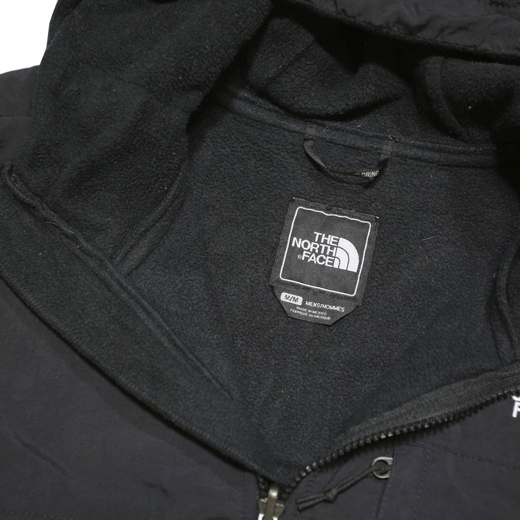 THE NORTH FACE Mens Black Outdoor Jacket M Polyester Blend Zip Hooded Plain