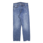 LEVI'S Womens Regular Blue Denim Jeans W28 L28 Button Cotton Blend Classic